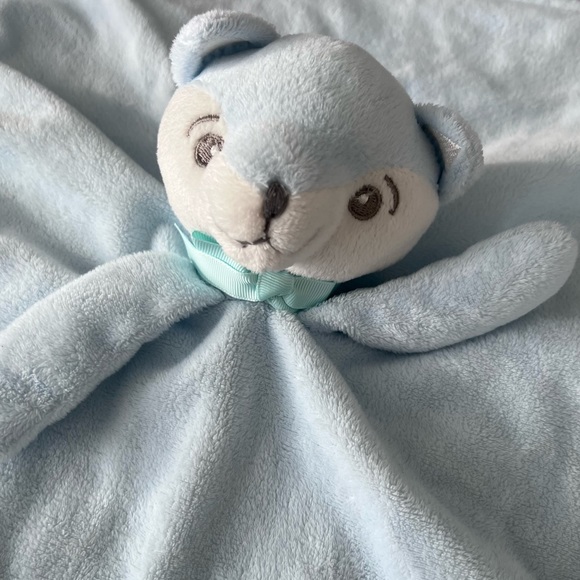 Piccolo Bambino Blue White fox Lovey security blanket - Picture 7 of 7